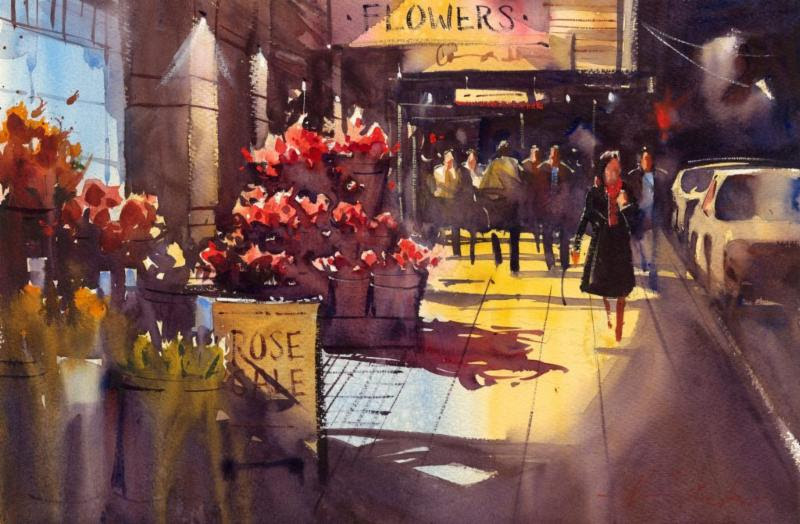 SWS watercolor demo April 9 with Ron Stokes