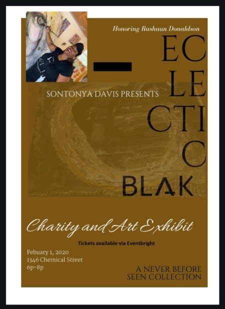 Eclectic BlAk Art Exhibit by Sontonya Davis Feb. 1