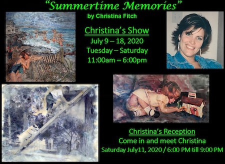 Cristina Fitch: Summertime Memories July 9 at Giddens Gallery – Reception July 11