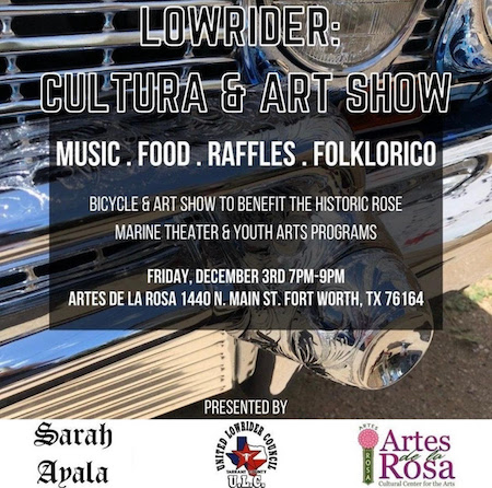 Lowrider: Cultura & Art Show reception Dec. 3 at Artes de la Rosa