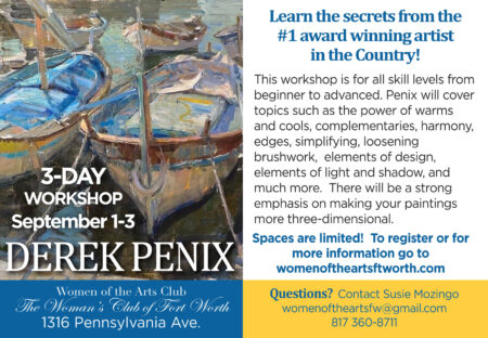 Derek Penix Oil Painting Workshop Sept. 1-3