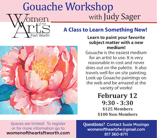 Gouache Workshop with Judy Sager Feb. 12