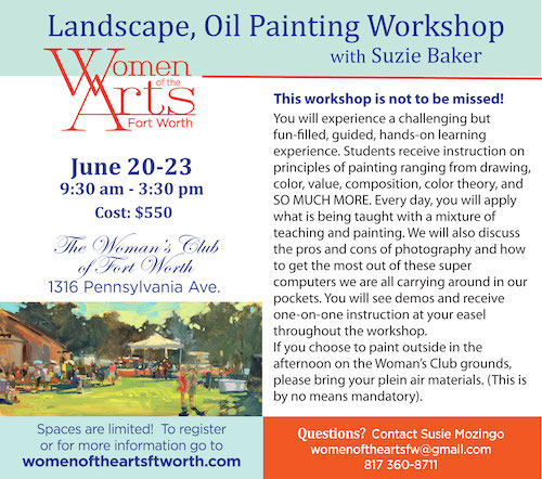 Landscape, Oil Painting Workshop with Suzie Baker on June 22-23