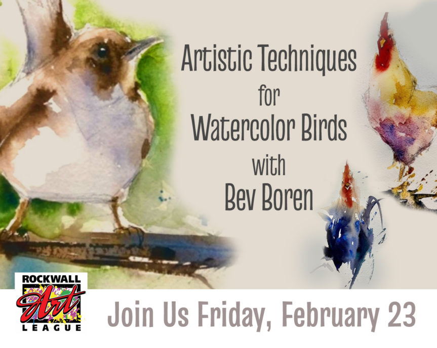 Artistic Techniques for Watercolor Birds with Bev Boren