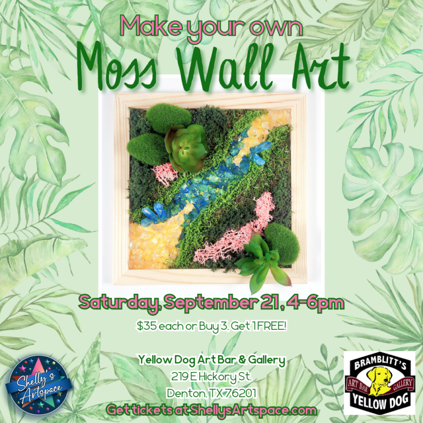 Make Your Own Moss Wall Art