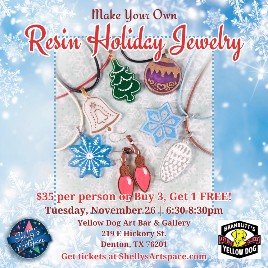 Make Your Own Holiday Resin Jewelry